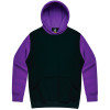 Balwun Mens Hoodies Black Purple